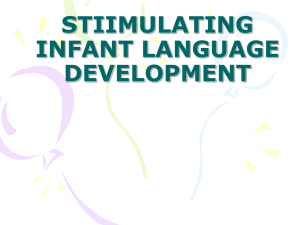 Infant Language Stimulation