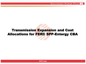 Transmission Cost Allocations FERC SPP