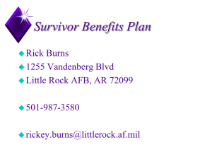 Survivor Benefit Plan (SBP)