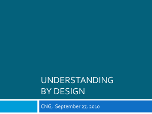 Understanding by design: Lower School