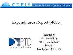 Expenditures - PTD Technology