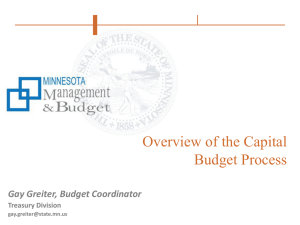 Capital Budget Process