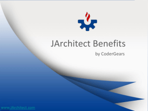 JArchitect Benefits