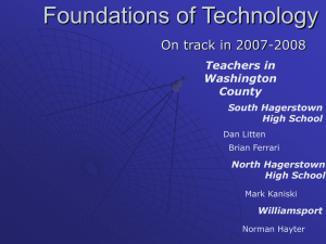 Overview - Foundations of Technology