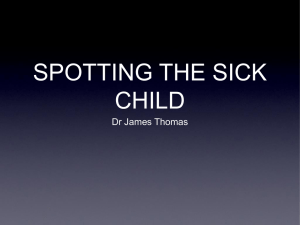 25th Jan 2011 - Spotting the Sick Child