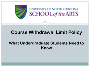 Undergraduate Withdrawal Limit Policy