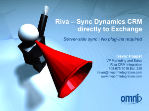 “server-side” sync solution for Microsoft Dynamics CRM and
