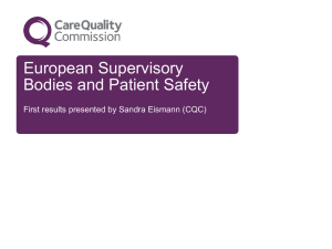 Presentation Sandra Eismann on Patient safety