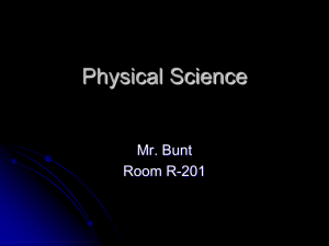 Unit 1 Intro to Physical Science