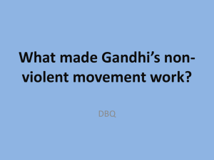 What made Gandhi`s non-violent movement work?
