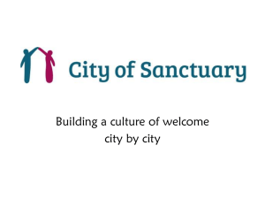 City of Sanctuary PowerPoint slides for awareness