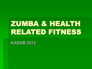 ZUMBA & HEALTH RELATED FITNESS