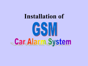 Installation of GSM Car Alarm System