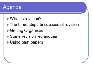 4. How To Revise - Grosvenor Grammar School