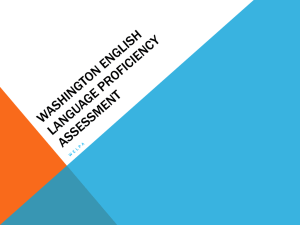 Washington English Language Proficiency Assessment
