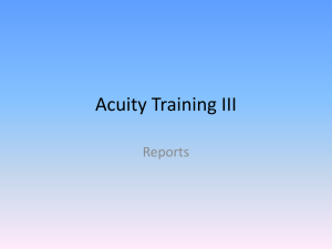 Acuity Training III