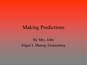Making Predictions powerpoint