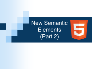 4. New Semantic Elements 2