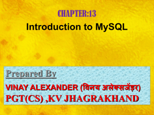 XI_13_Introduction To MYSQL_IP