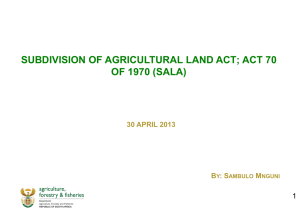 definition of agricultural land