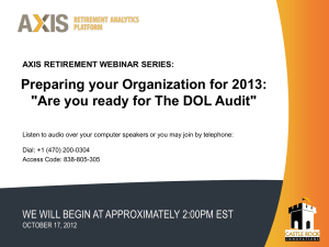 Are you Ready for the DOL Audit?