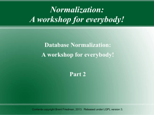 Normalization - PostgreSQL wiki