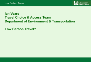 low carbon transport presentation (PowerPoint 6391KB)