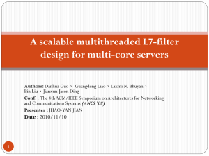 A scalable multithreaded L7-filter design for multi
