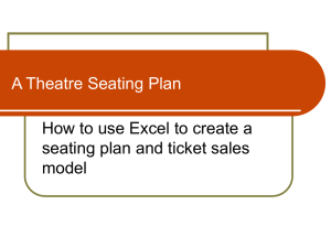 Spreadsheet Seating Plan
