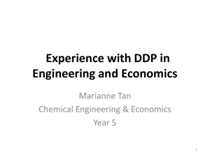 Experience with DDP in Engineering and Economics
