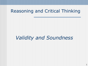 Validity and Soundness