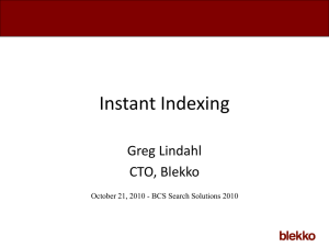 Instant Indexing
