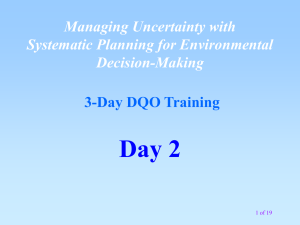 DQO Training Course Day 2