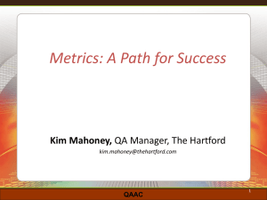 Metrics: A Path to Success