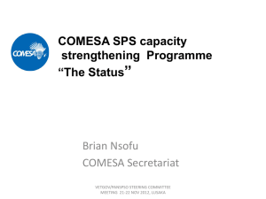 COMESA SPS Programme