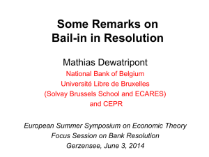 Mathias Dewatripont (National Bank of Belgium and CEPR)