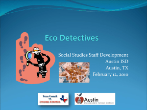 Eco-Detectives - Texas Council on Economic Education