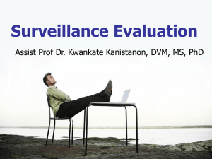 Surveillance Evaluation-