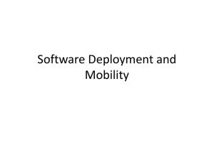 Software Deployment and Mobility