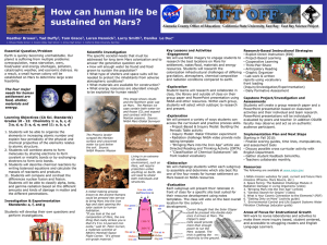poster for the How Can Human Life be Sustained on