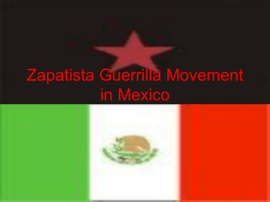 Zapatista Guerrilla Movement in Mexico