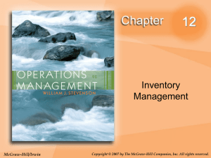 chapter 12 inventory management