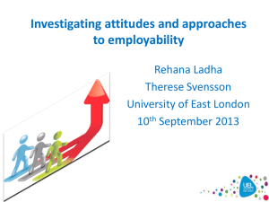 W101 - Student/graduate approaches to employability