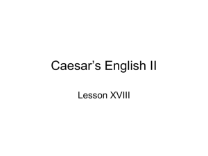 Caesar`s English II