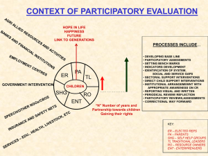 Participatory evaluation - The Resource Centre for participatory