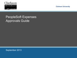 Approval Manual - Clarkson University