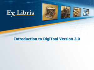 DigiTool 3.0 - Introduction