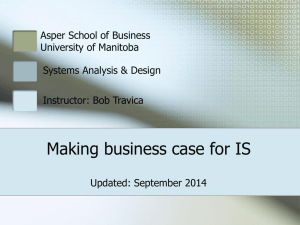business case for a system