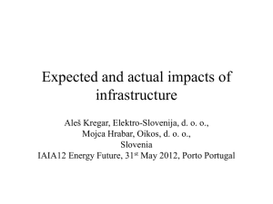 Expected and actual impacts of infrastructure