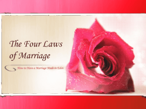 Four Laws of Marriage